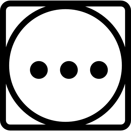 Washing symbol of three dots in a circle inside a square
